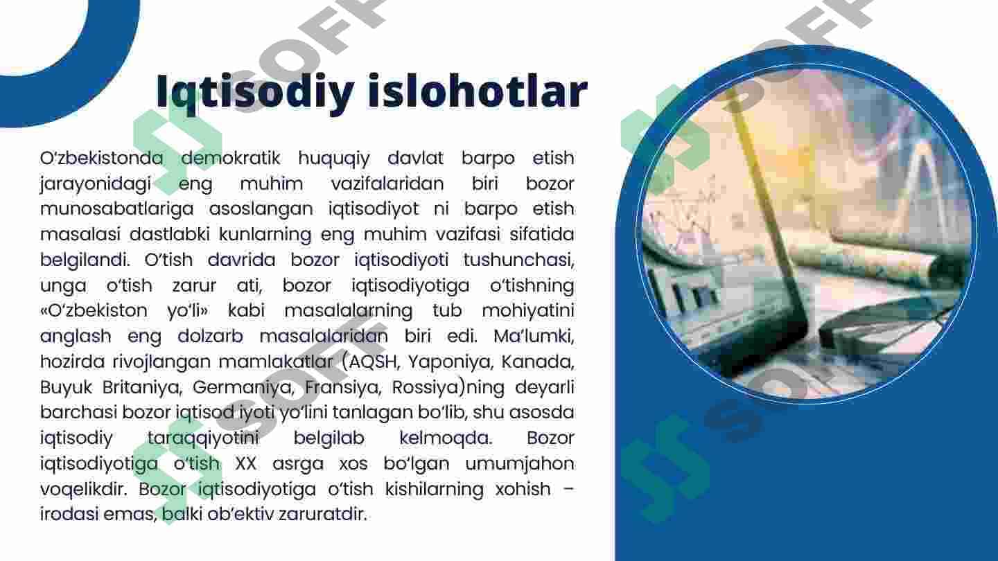 O’zbekistonda iqtisodiy islohotlar xususiy mulkchilikning shakllanishi 4