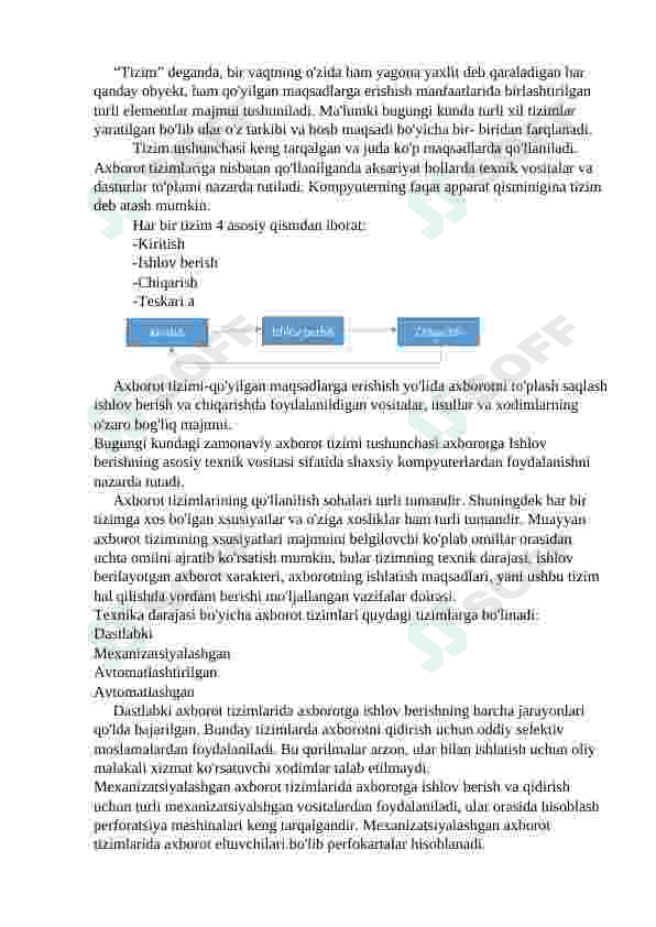 Axborot tizimlarini modellashtirish 4