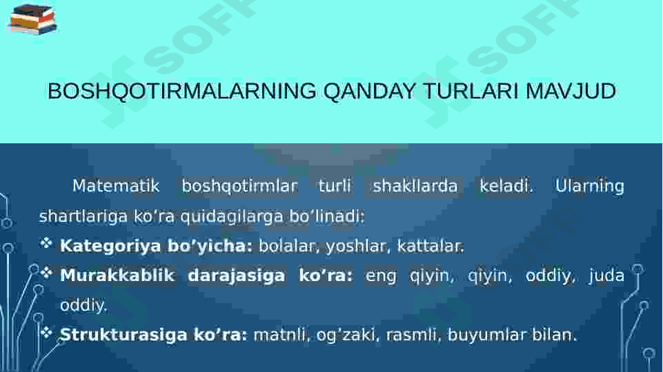 Boshlang’ich sinflarda matematik boshqotirmalar 2 4
