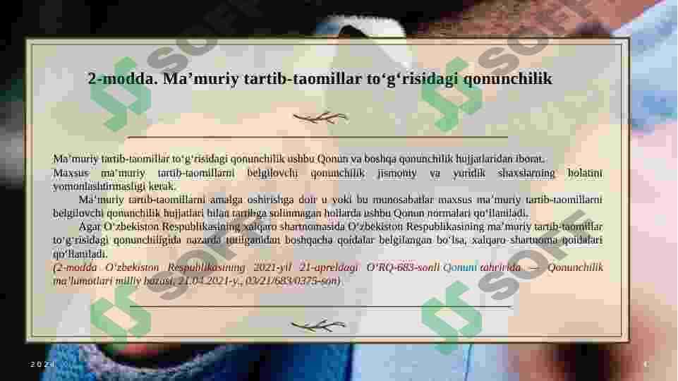 Ma’muriy tartib tamoyillari 4