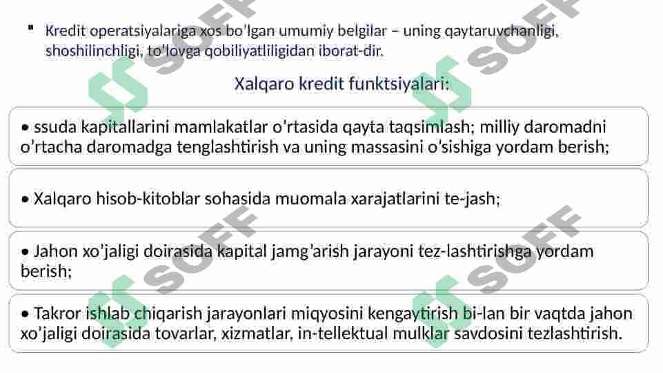 Tashqi iqtisodiy faoliyatni kreditlash 4