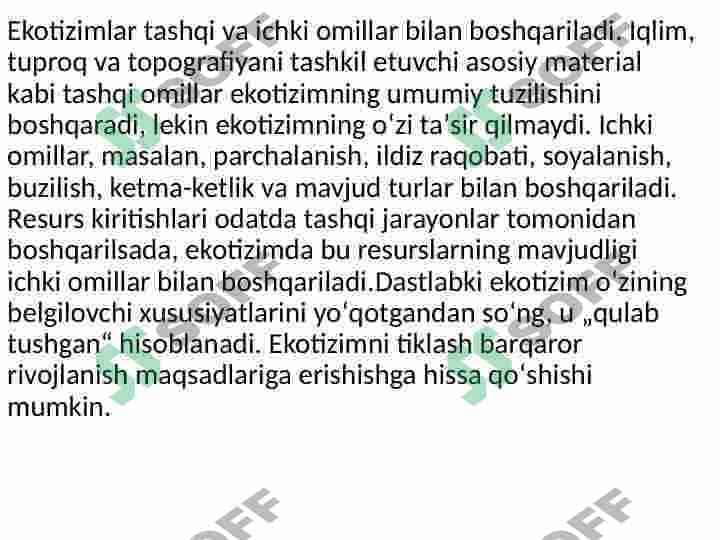 Ekotizim xizmatlarining holati 4