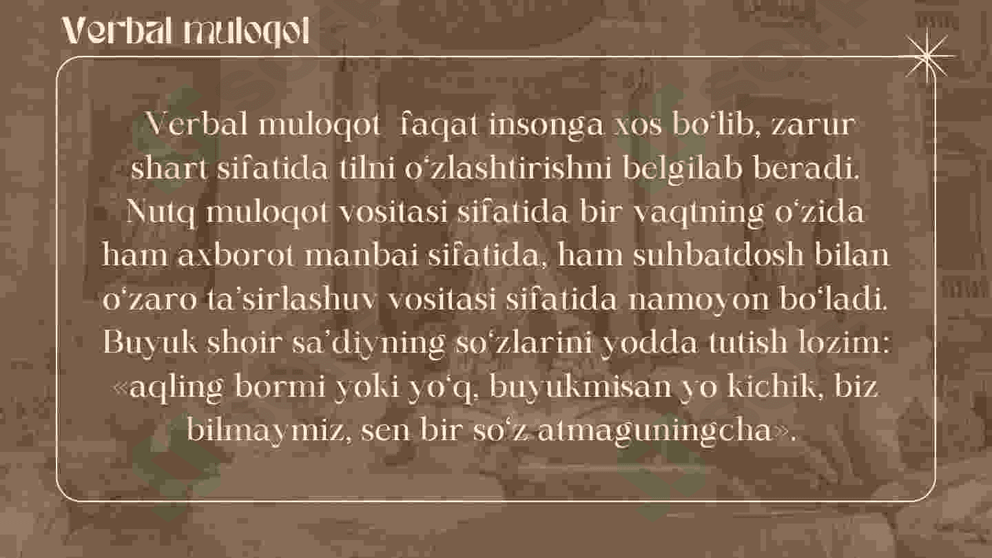 Kommunikativ faoliyatning verbal vositalari 4
