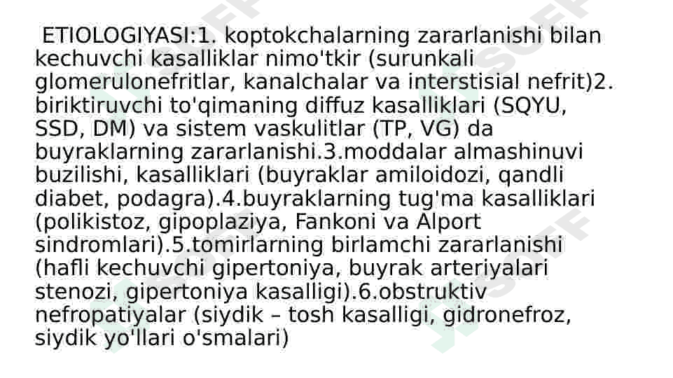 Surunkali buyrak yetishmovchiligi 4