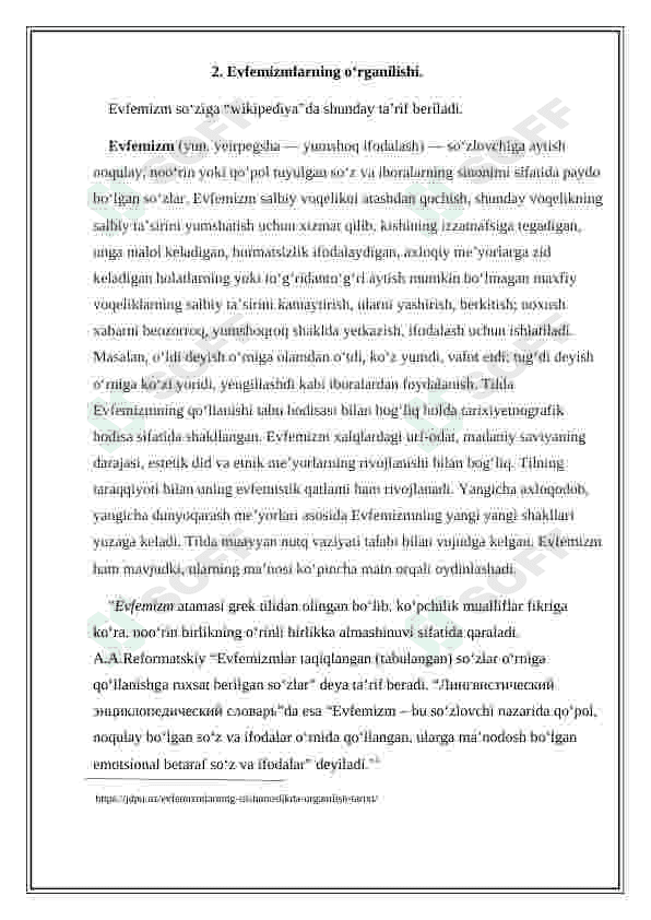 Hozirgi o'zbek tilida evfemizmlar 4