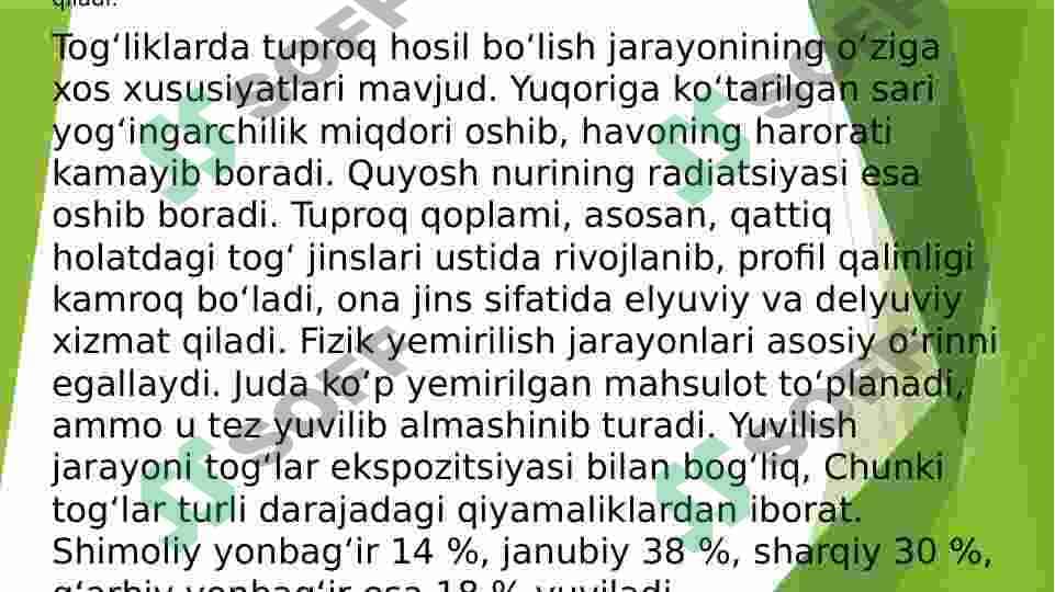 Tog’ va tog’ oldi tuproqlari 4
