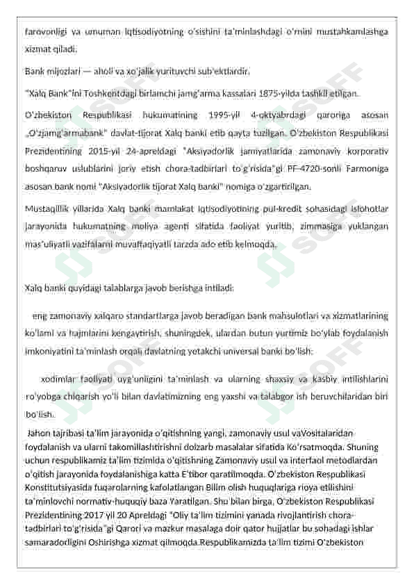 amaliyot hisoboti xalq banki 4
