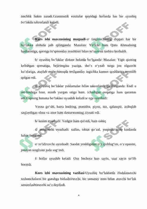HOZIRGI O’ZBEK TILIDA UYUSHIQLIK HODISASI 4