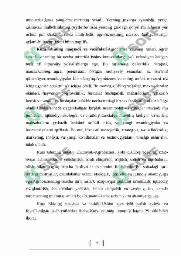 Agrobiznes va uning turlari 4
