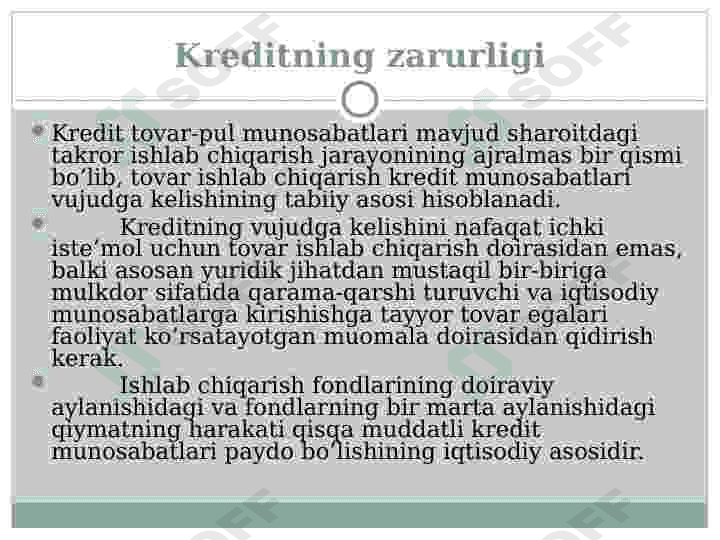 Pul muomalasi kredit va Banklar 4