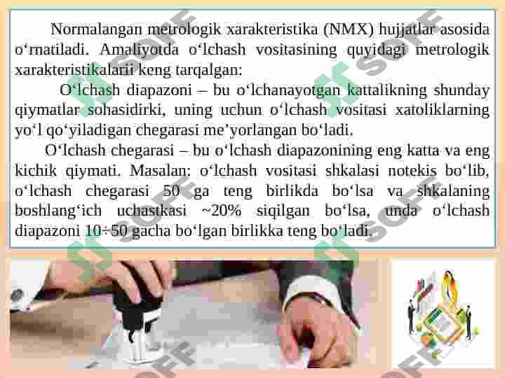 O`LCHASHLAR NOANIQLIGINI IFODALASH BOSQICHALARI 4