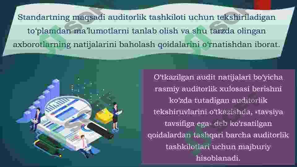 Auditda tanlash o'tkazish va uni natijalarini baholash 4