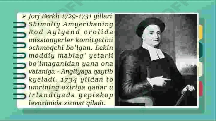 Jorj Berkli falsafasi 4