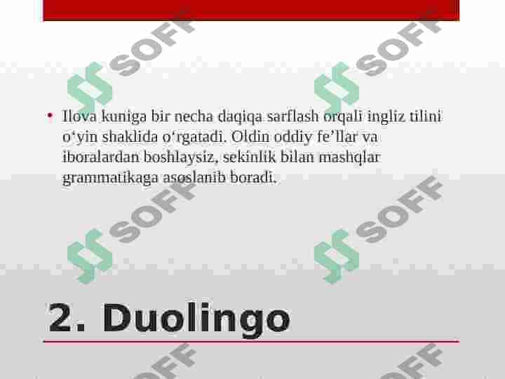 Ingliz tilini o'rganish uchun top 10 eng yaxshi ilovalar 4