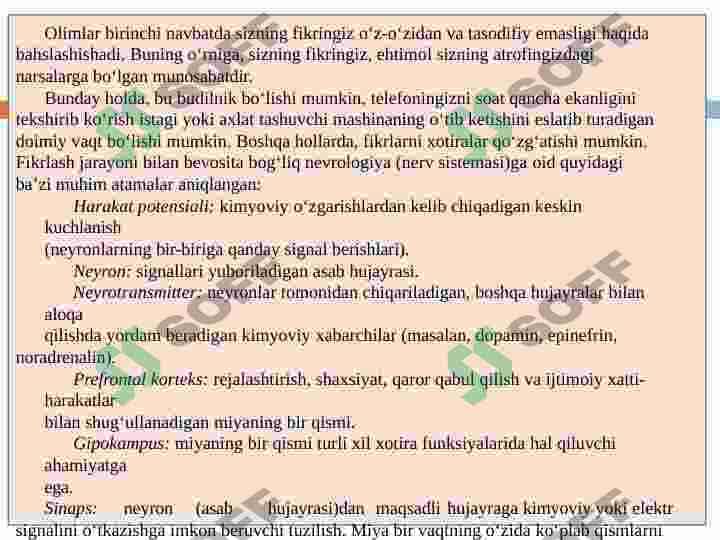 TANA FIKRLASH. IJODIY BOSIM 4