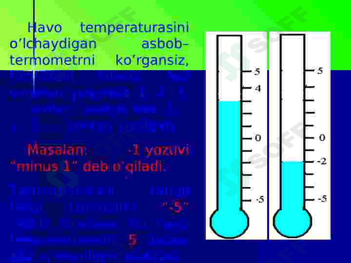 Musbat  va manfiy sonlarni taqqoslash, miqdorlarning o`zgarishi 4