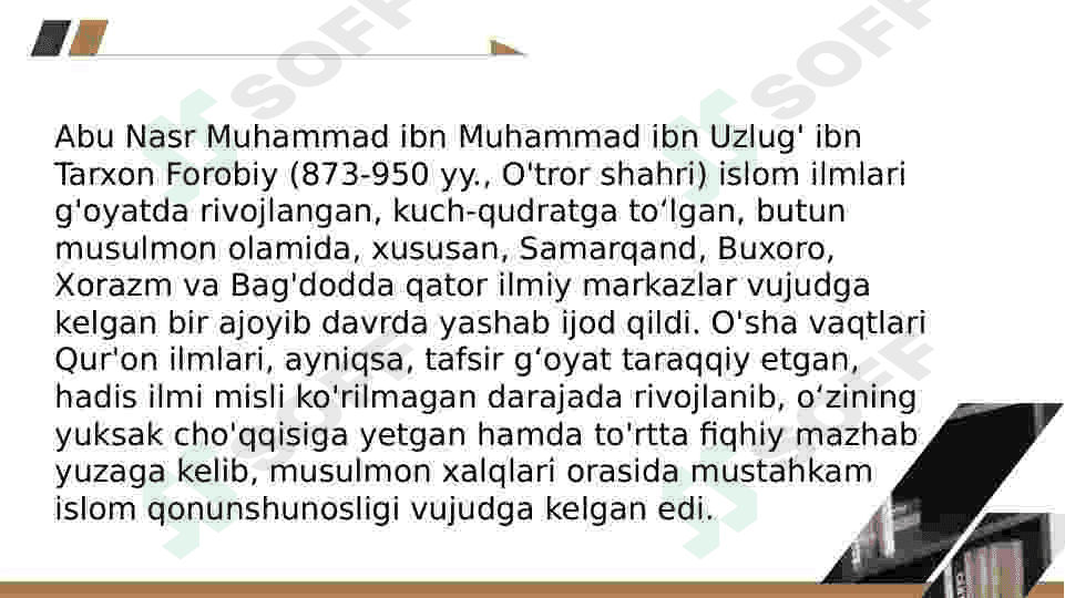 ABU NASR FAROBIYNING  ILMIY FALSAFIY QARASHLARI 4