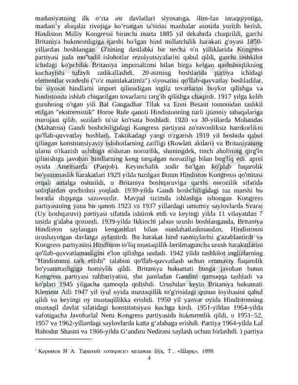 Hindiston milliy kongressi va uning ahamiyati 4