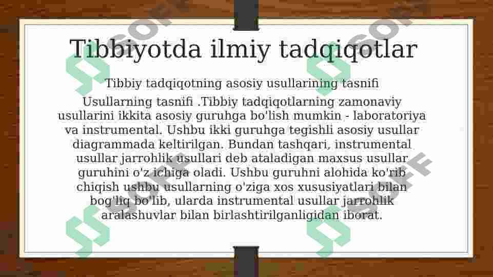 Davolash va ilmiy ishlarda klinik tadqiqot usullari 4