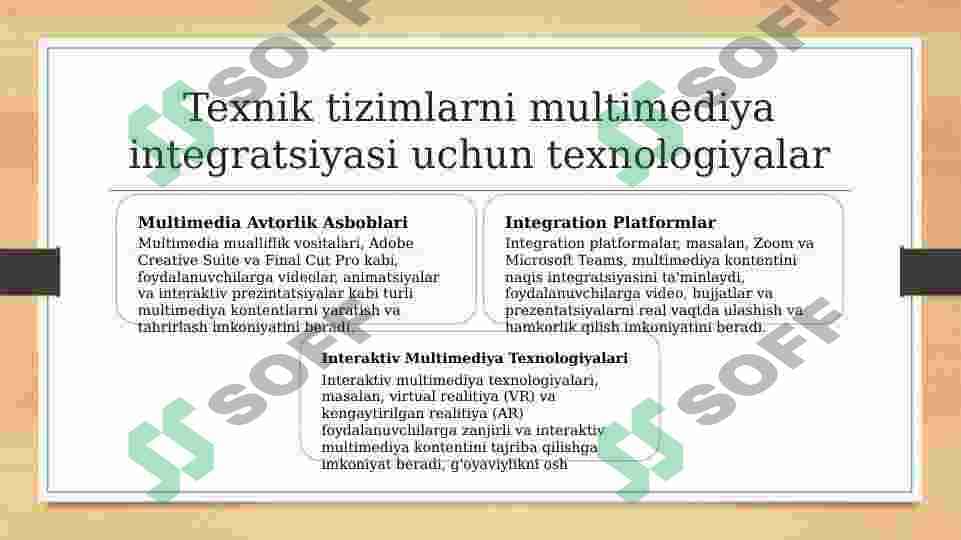 Texnik tizimlarni multimediya dasturlaridan foydalanish texnalogiyalari 4