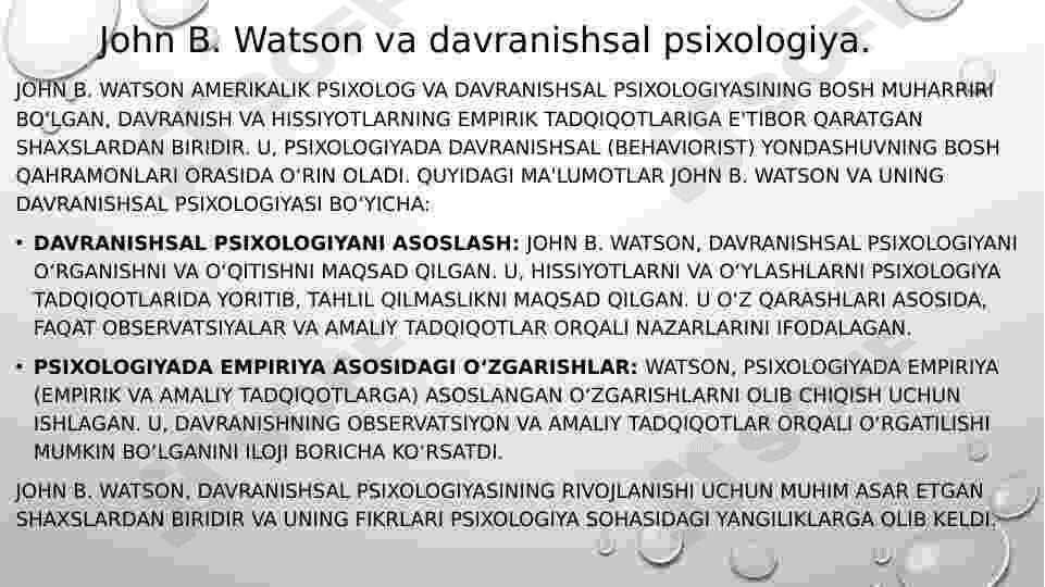 Psixologik maktablarning yuzaga kelish tarixi 4