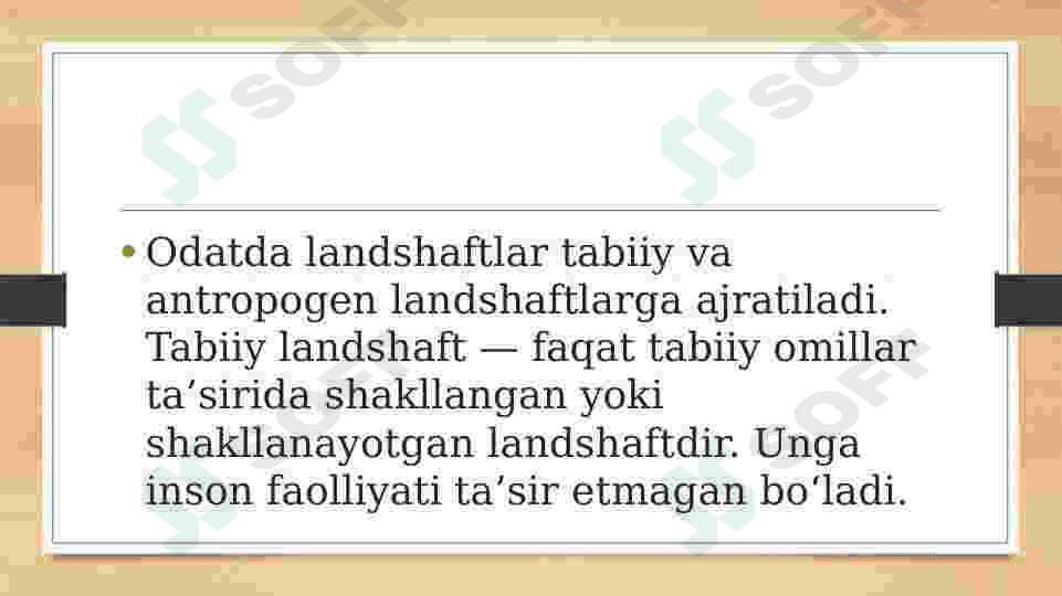Landshaftning tabiiy shakillanishi 4