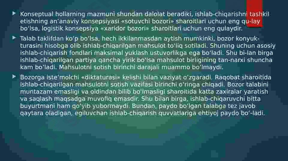 Ishlab chiqarish logistikasi 4