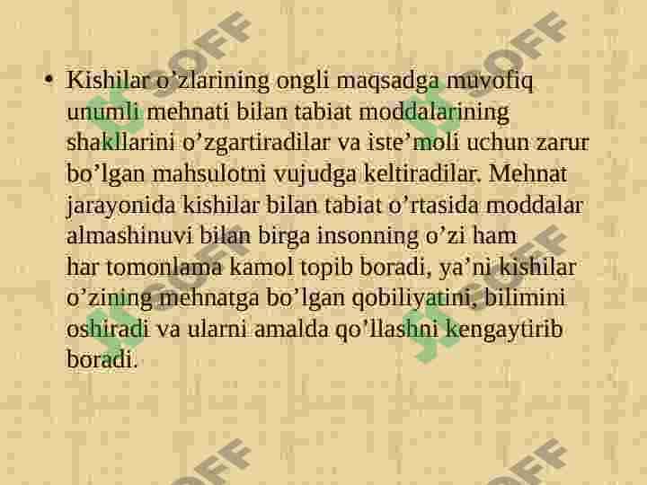 Ishlab chiqarish jarayoni va uning natijalari 4
