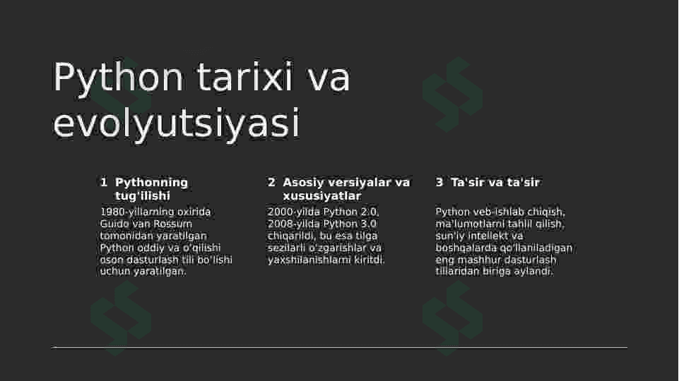 Python dasturlash tilining interfeysi. 4