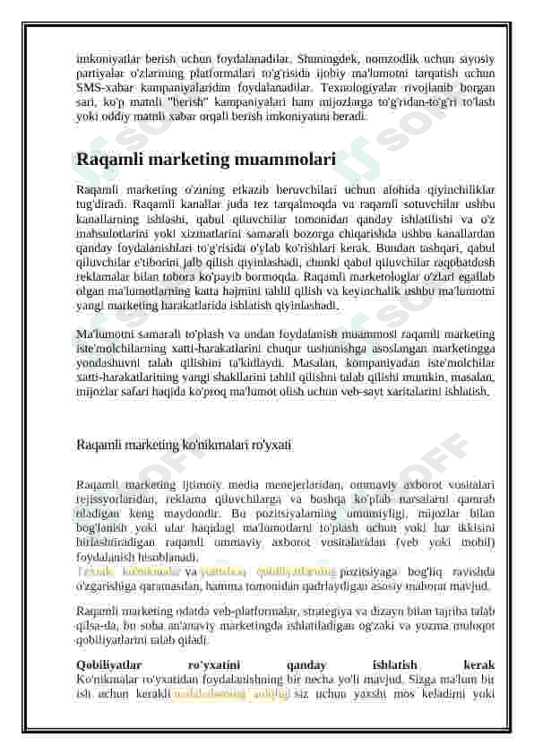 Raqamli marketing rivojlanishi 4