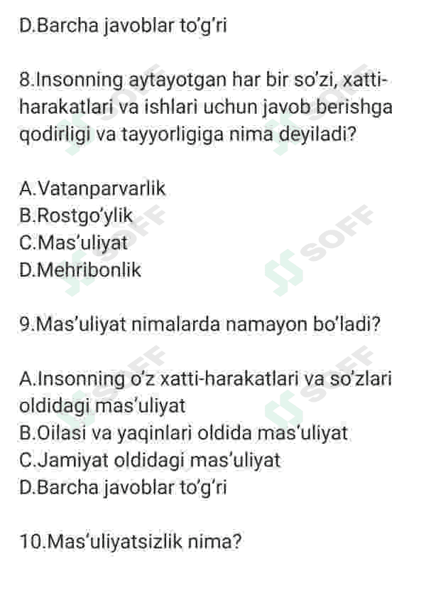Tarixdan test 4