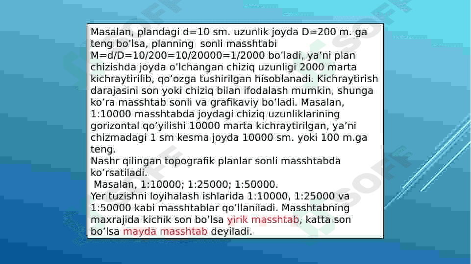 Goedeziyada qo’llaniladigan masshtablar va  ularning turlari 4
