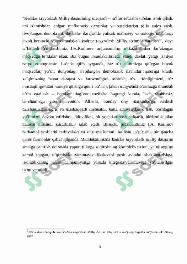 Ot so’z turkumidagi son kategoriyasi. 5