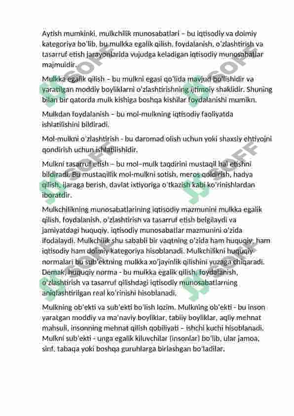 Iqtisodiy tizim modellari 5