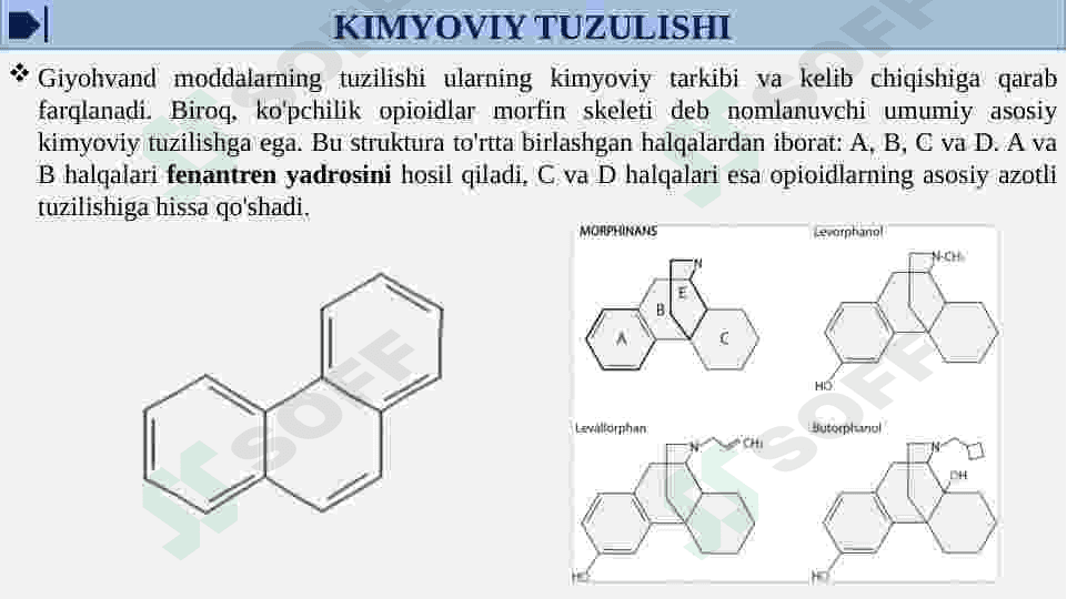 Tabiiy va sintetik narkotik vositalar.Foydasi va zarari 5