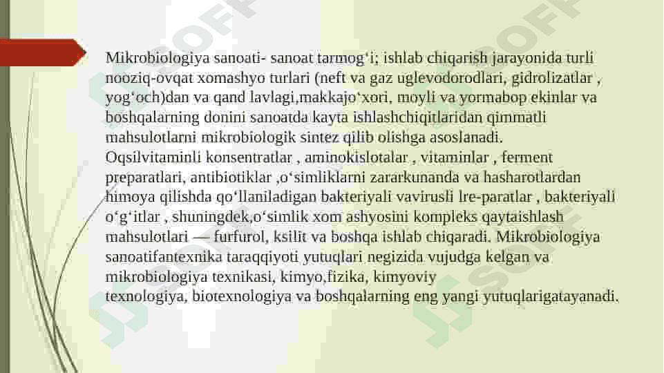 Fermentli biosensorlarning oziq ovqat sanoatida qoʻllanilishi 5