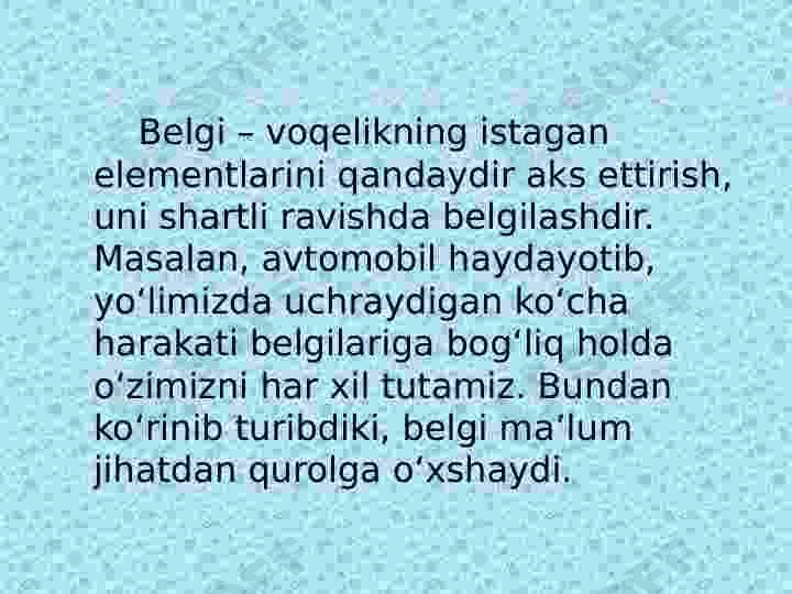 NUTQ PSIXOLOGIK TASNIFI 5