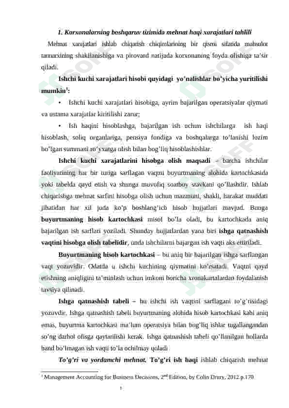Korxonalarda boshqaruv hisobini yuritish tartibi 5
