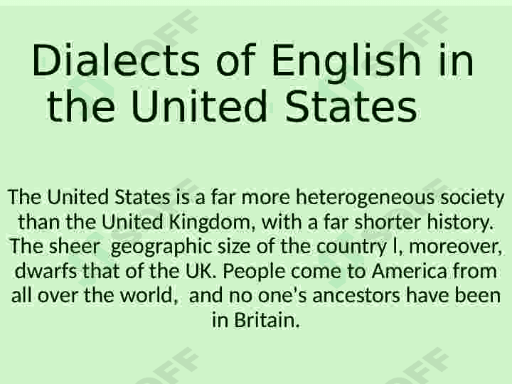 Spread of English in America 5