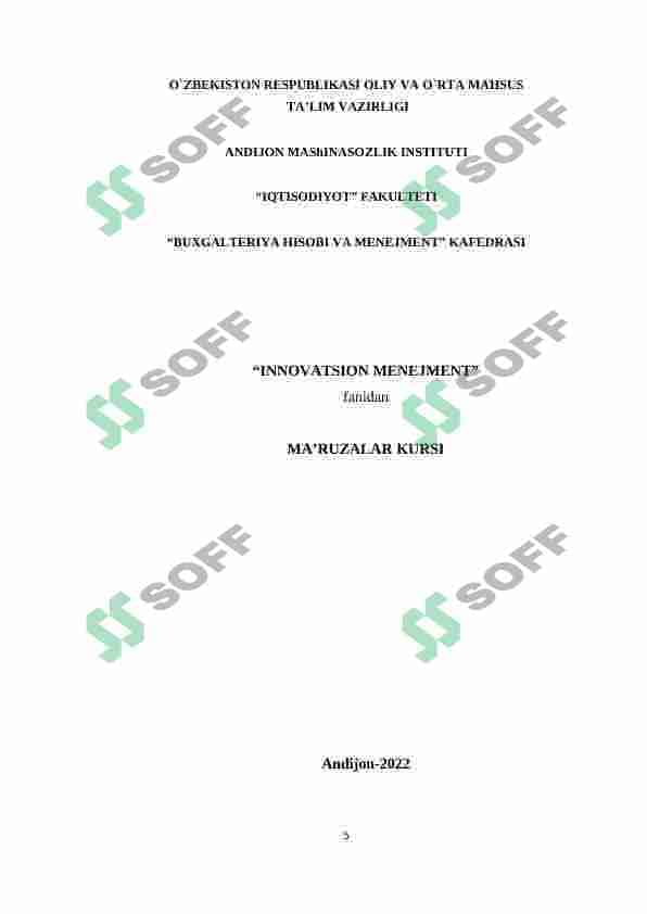 Innovatsion menejment oʻquv-uslubiy majmua 5