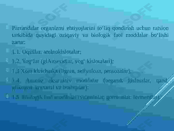 Parrandalarni oziqlantirish texnologiyalari 5
