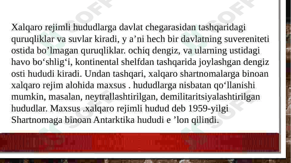 Zamonaviy xalqaro huquqda Hudud 5