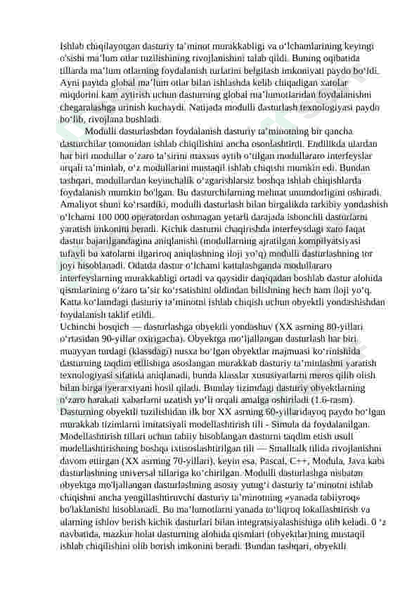 MULTIMODULLI PROGRAMMALAR YARATISH USULLARI 5