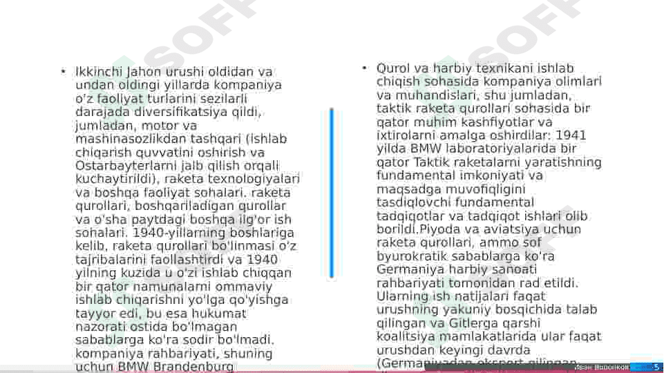 BMW kompaniyasi SWOT-PESTEL tahlili 5