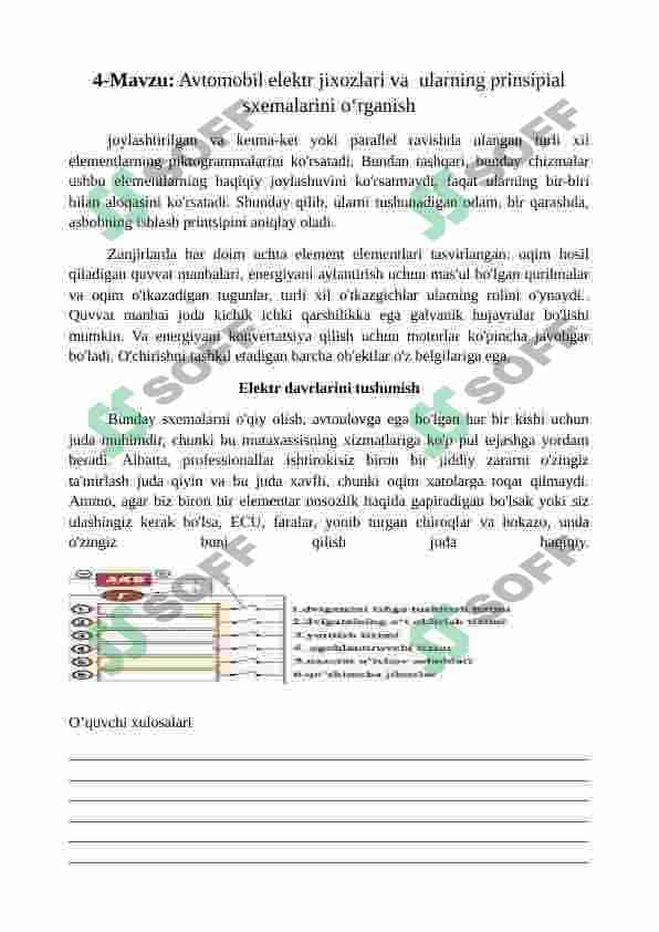 Avtomobil elektrjixozlari konspekt 5