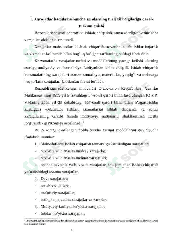 Davr xarajatlari hisobini yuritish 5