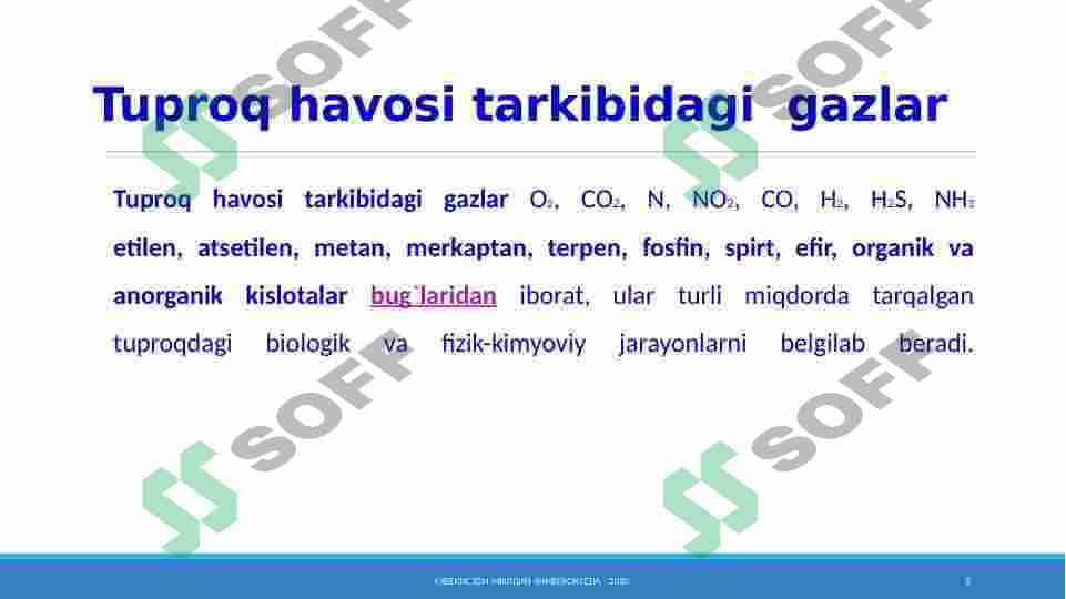 Tuproq havosi uning tarkibi 5