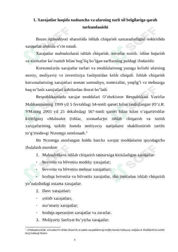 Moliyaviy faoliyat bilan bog'liq xarajatlar hisobi 5