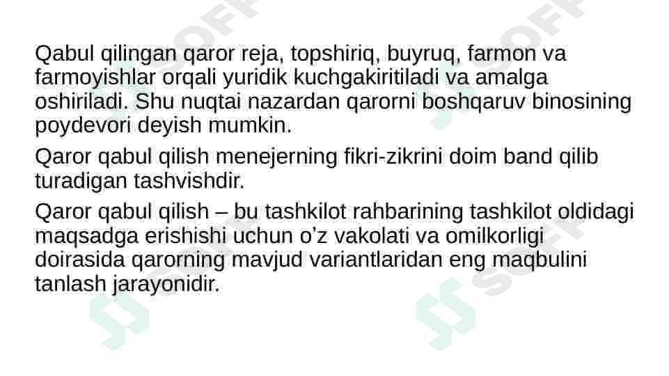 Menejment jarayonida qaror 5