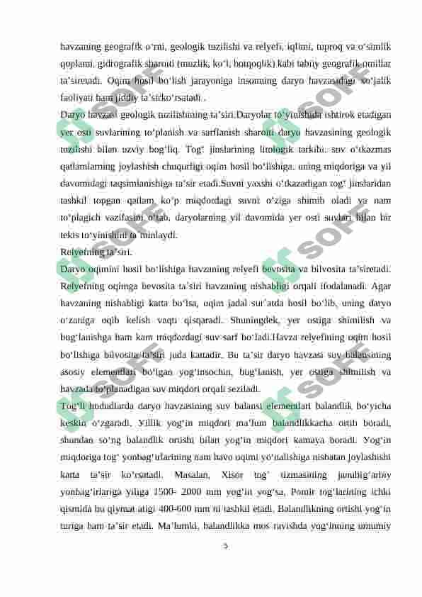 Daryo oqimi va uni ifodalash usullari 5